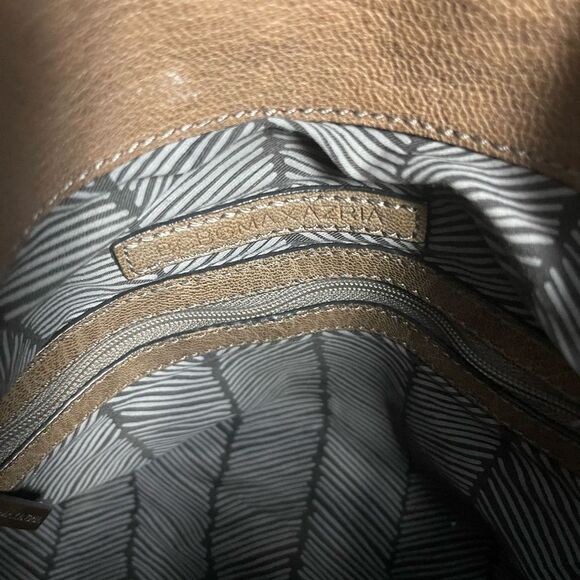 BCBGMAXAZRIA Brown & gray Hobo  Shoulder  bag.silver tone hardwares . - Picture 13 of 15